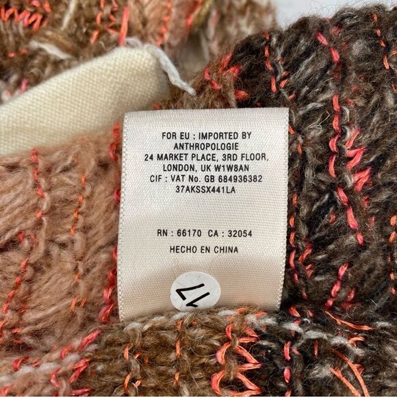 Sleeping on Snow x Anthropologie Cowl Neck Pink/ Brown Cardigan Size Small - Picture 12 of 16